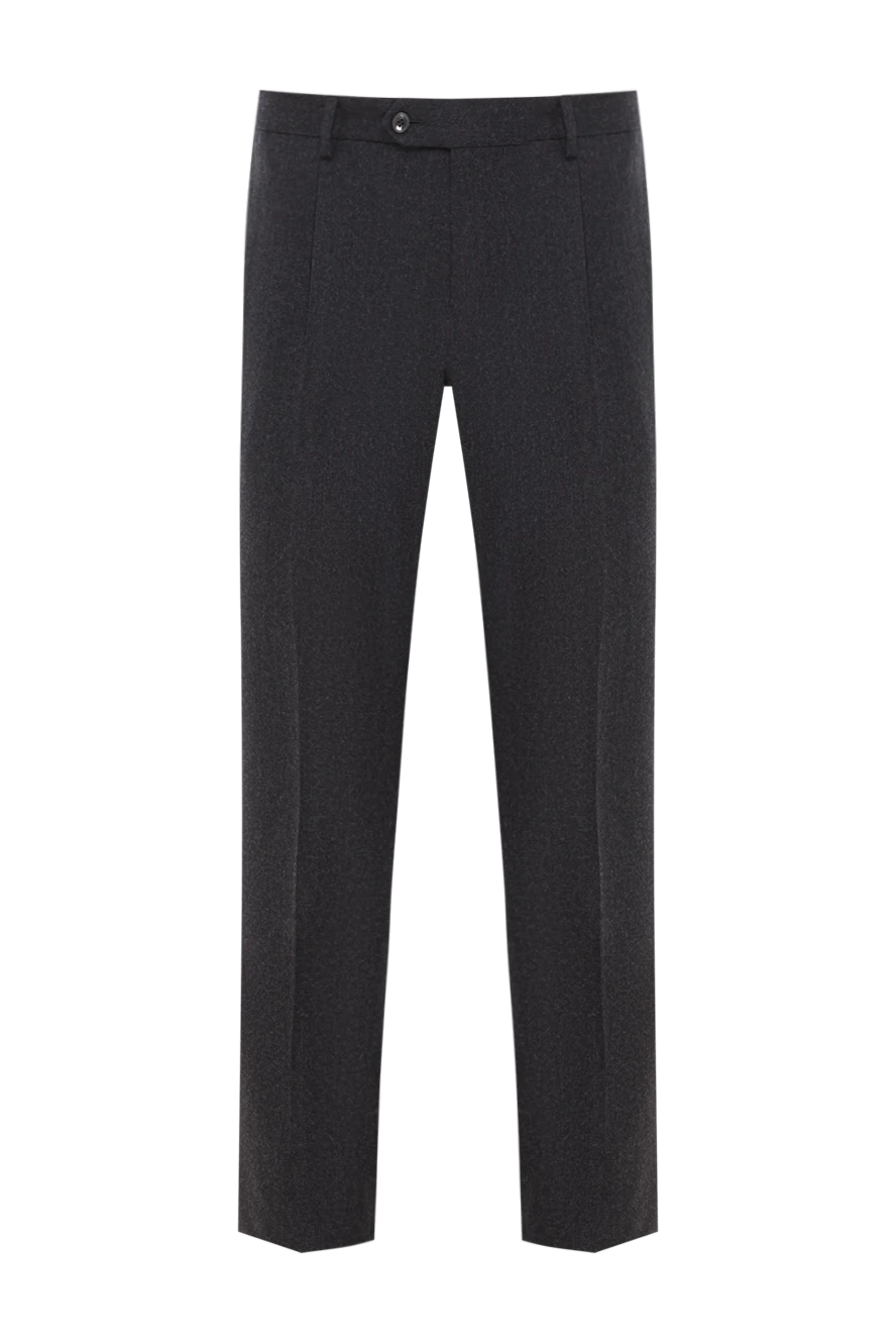 Lubiam черные брюки из мягкой шерсти с классической застёжкой 147475 - фото 1