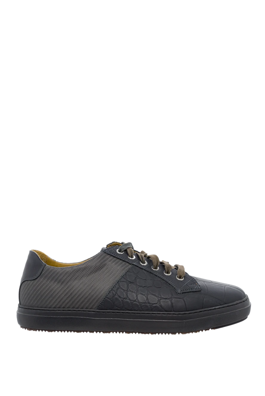 Tardini man sneakers in carbon and alligator black for men купить с ценами и фото 147555 - photo 1