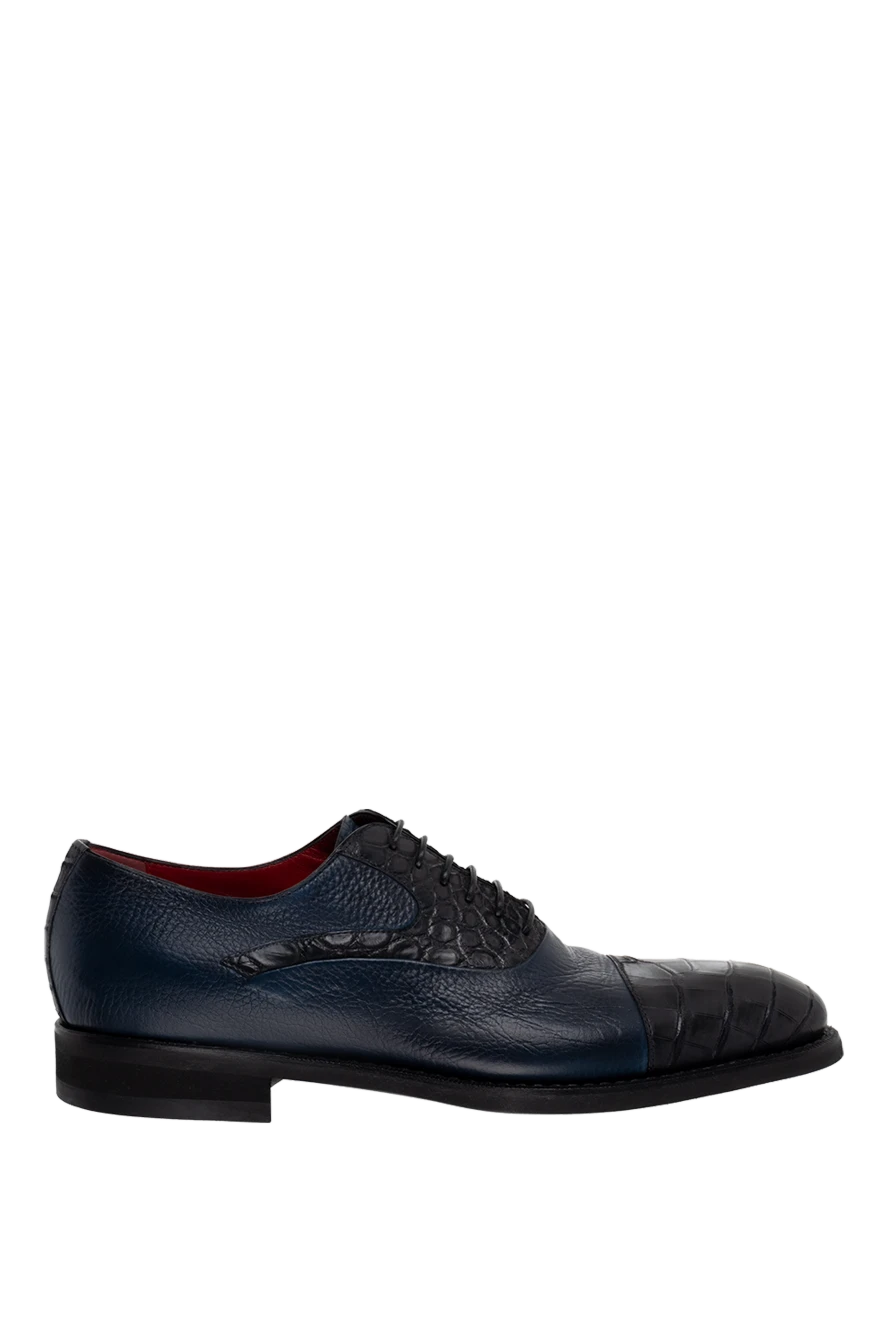 Barrett man blue leather men's shoes купить с ценами и фото 147595 - photo 1