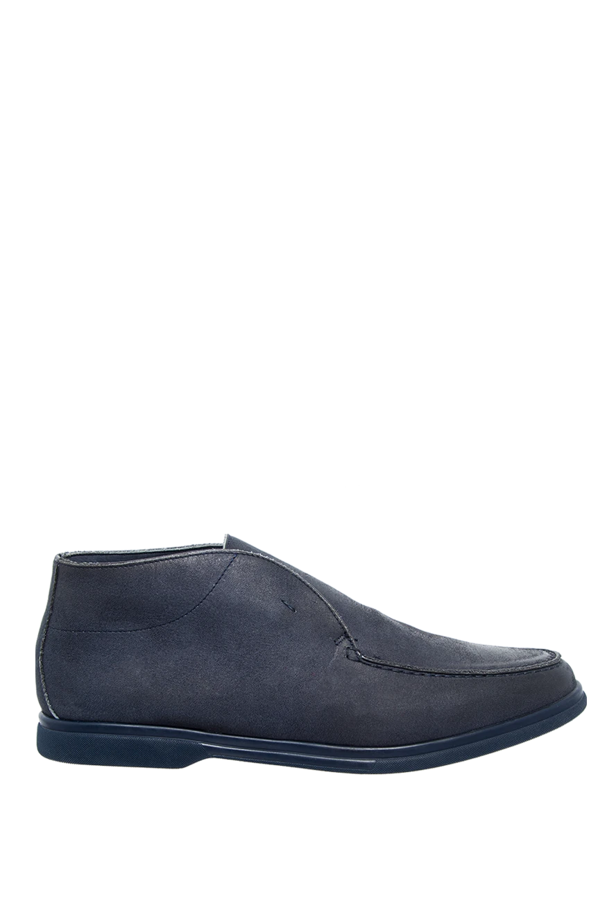 Andrea Ventura man blue leather deserts for men купить с ценами и фото 147691 - photo 1