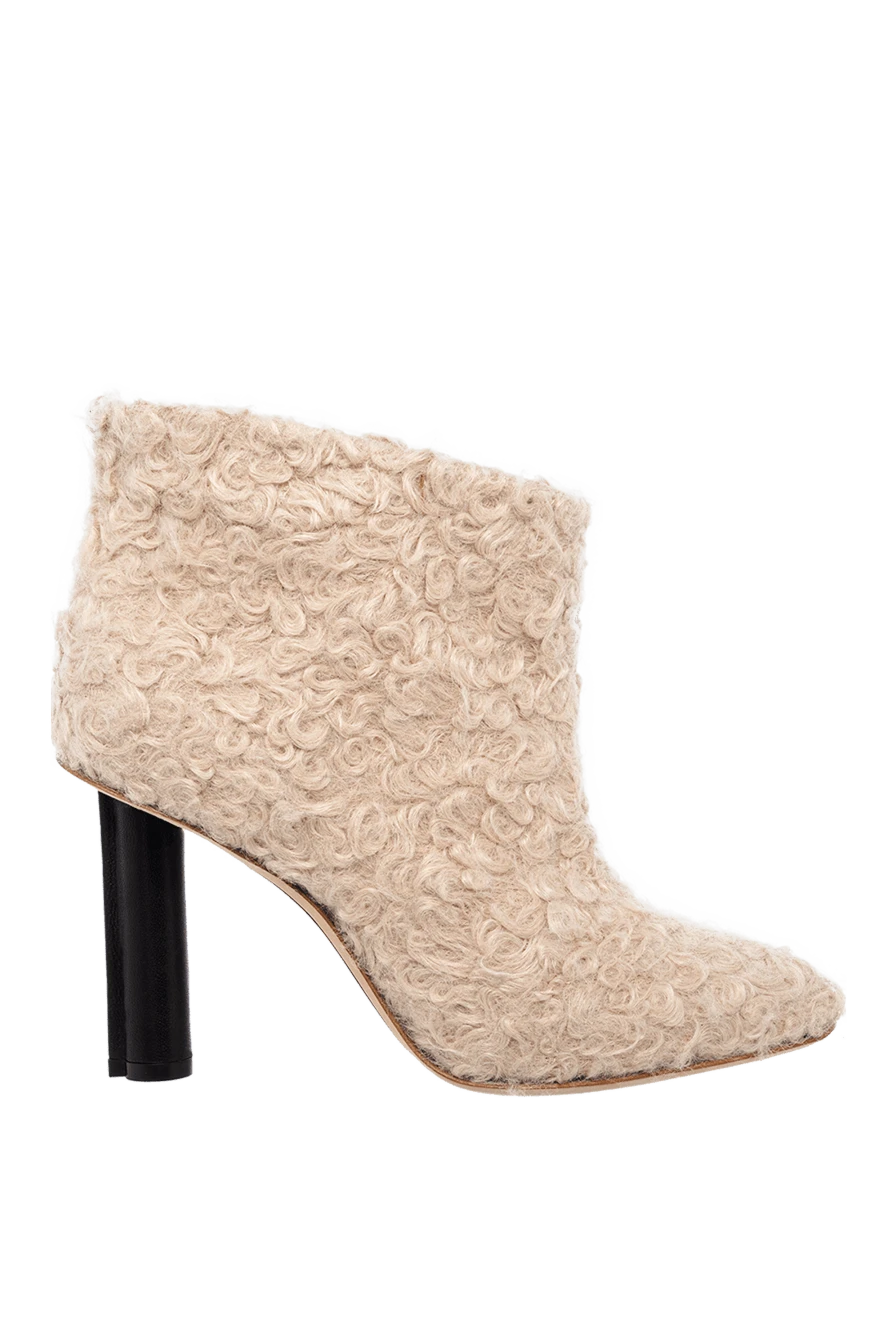 Stephen Venezia woman beige leather and fur boots for women купить с ценами и фото 147708 - photo 1