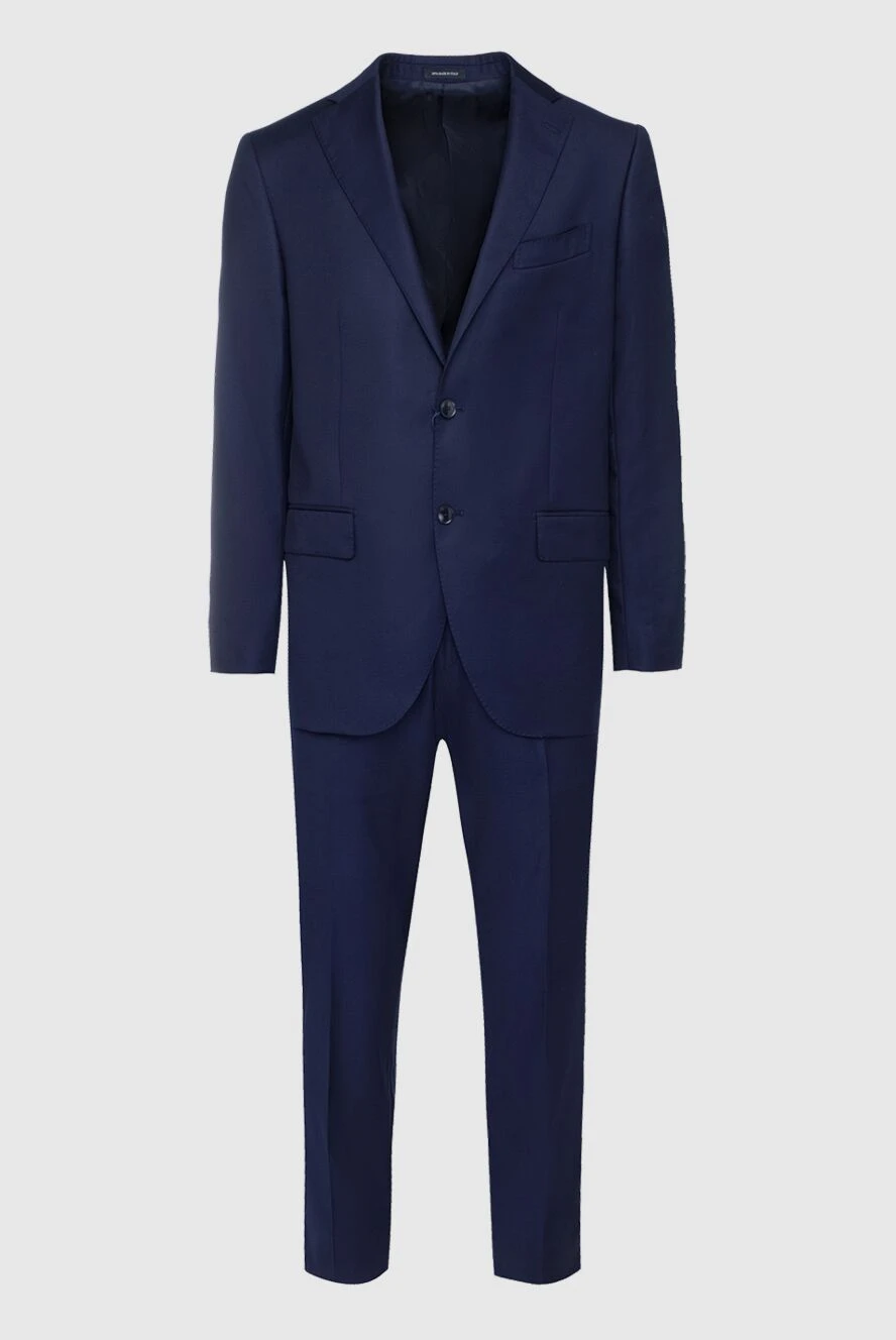 Sartoria Latorre man men's suit made of wool, blue купить с ценами и фото 147747 - photo 1