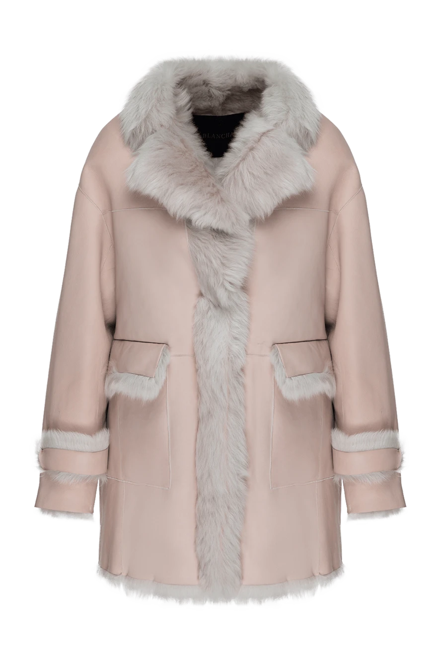 Blancha woman women's pink natural fur coat купить с ценами и фото 147972 - photo 1