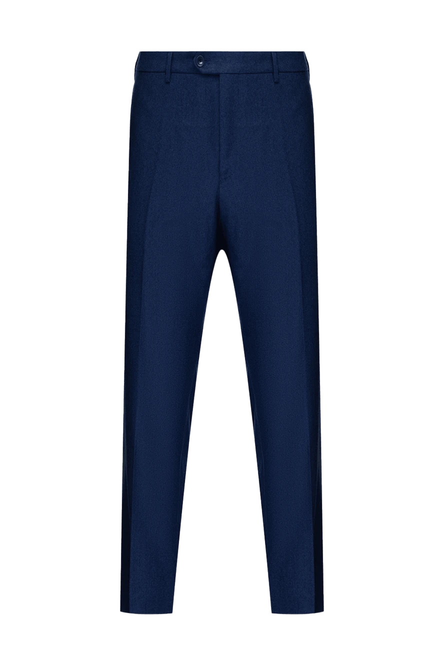 Sartoria Latorre man men's blue wool trousers купить с ценами и фото 147997 - photo 1