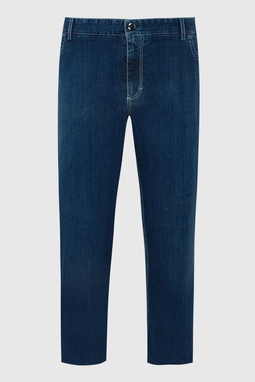 Zilli man blue cotton jeans for men купить с ценами и фото 148150 - photo 1