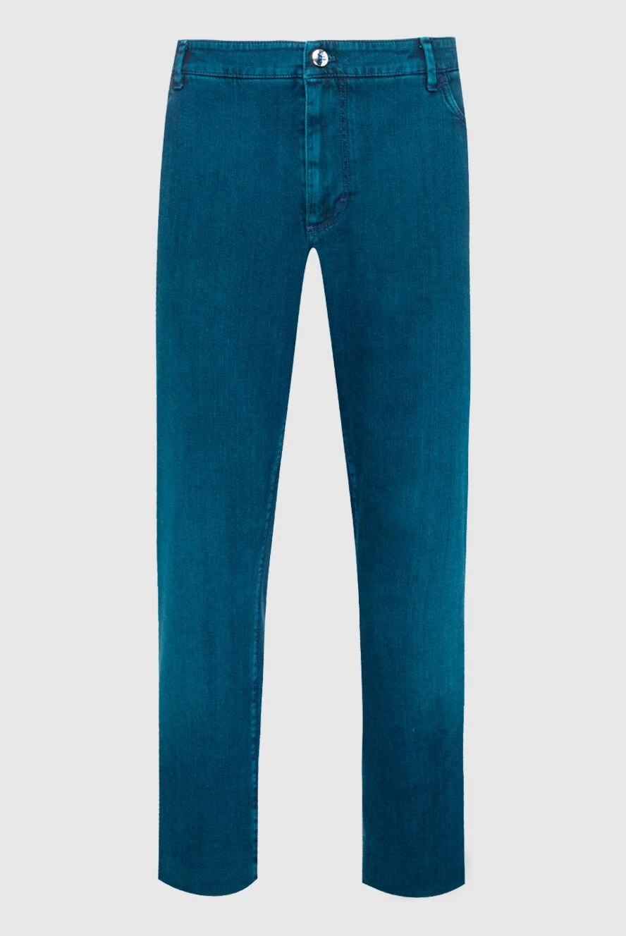 Zilli man blue cotton jeans for men купить с ценами и фото 148152 - photo 1