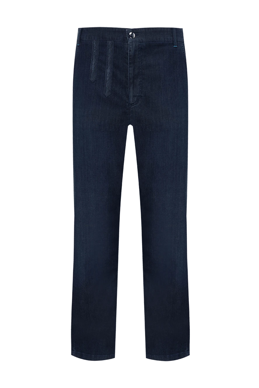 Zilli man blue cotton jeans for men купить с ценами и фото 148159 - photo 1