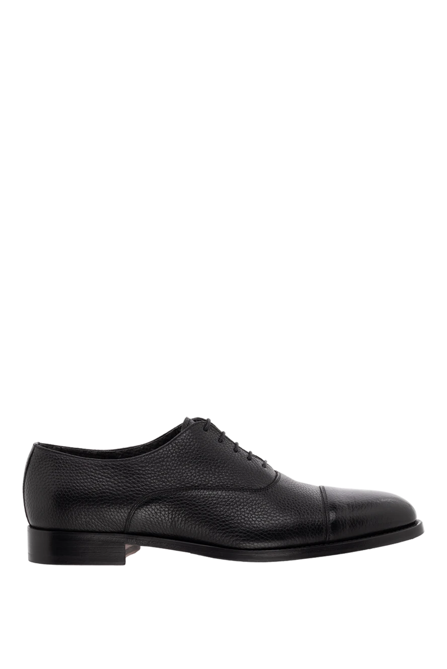 Doucal`s man men's black leather shoes купить с ценами и фото 148257 - photo 1