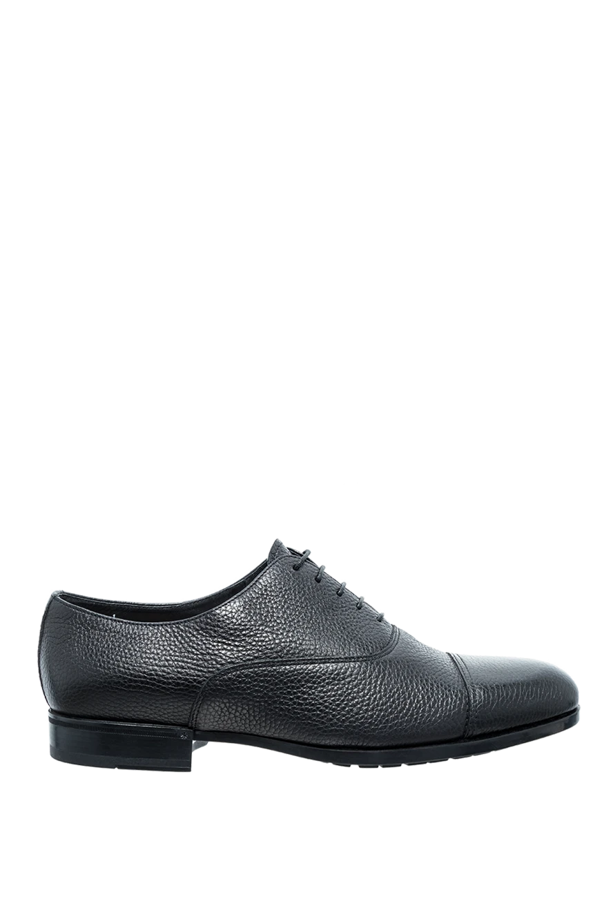 Doucal`s man men's black leather shoes купить с ценами и фото 148281 - photo 1