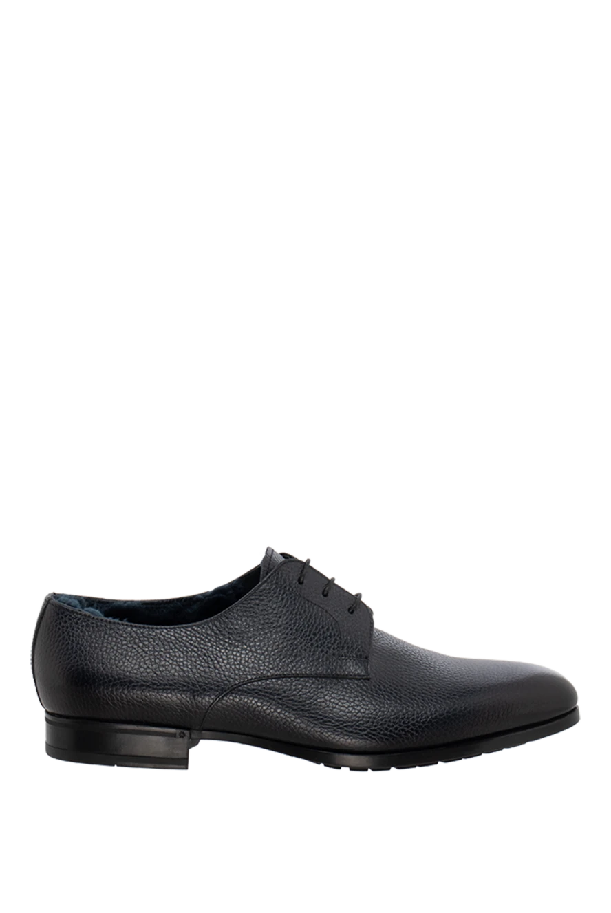 Doucal`s man men's black leather shoes купить с ценами и фото 148283 - photo 1