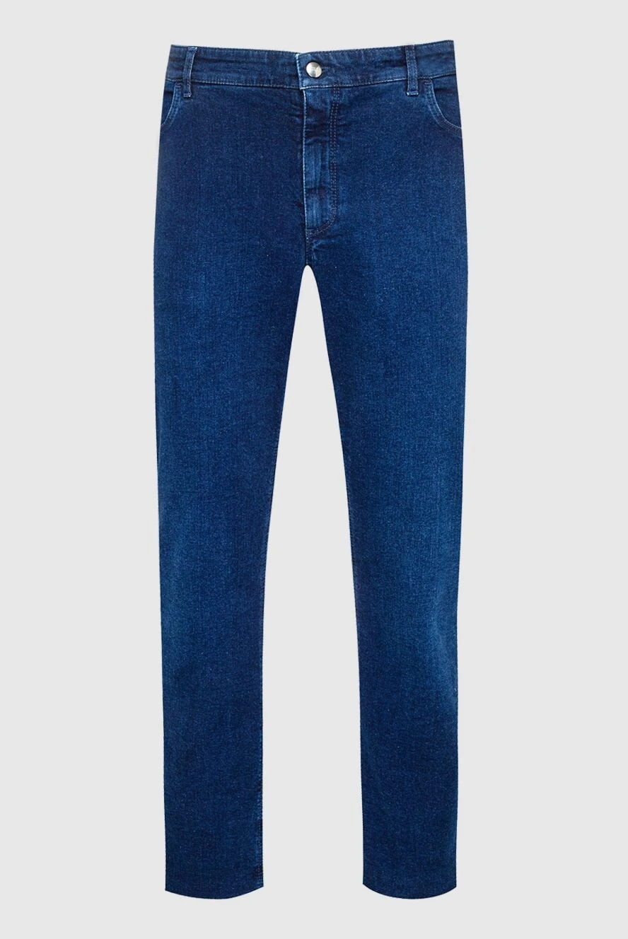 Zilli man blue cotton jeans for men купить с ценами и фото 148304 - photo 1