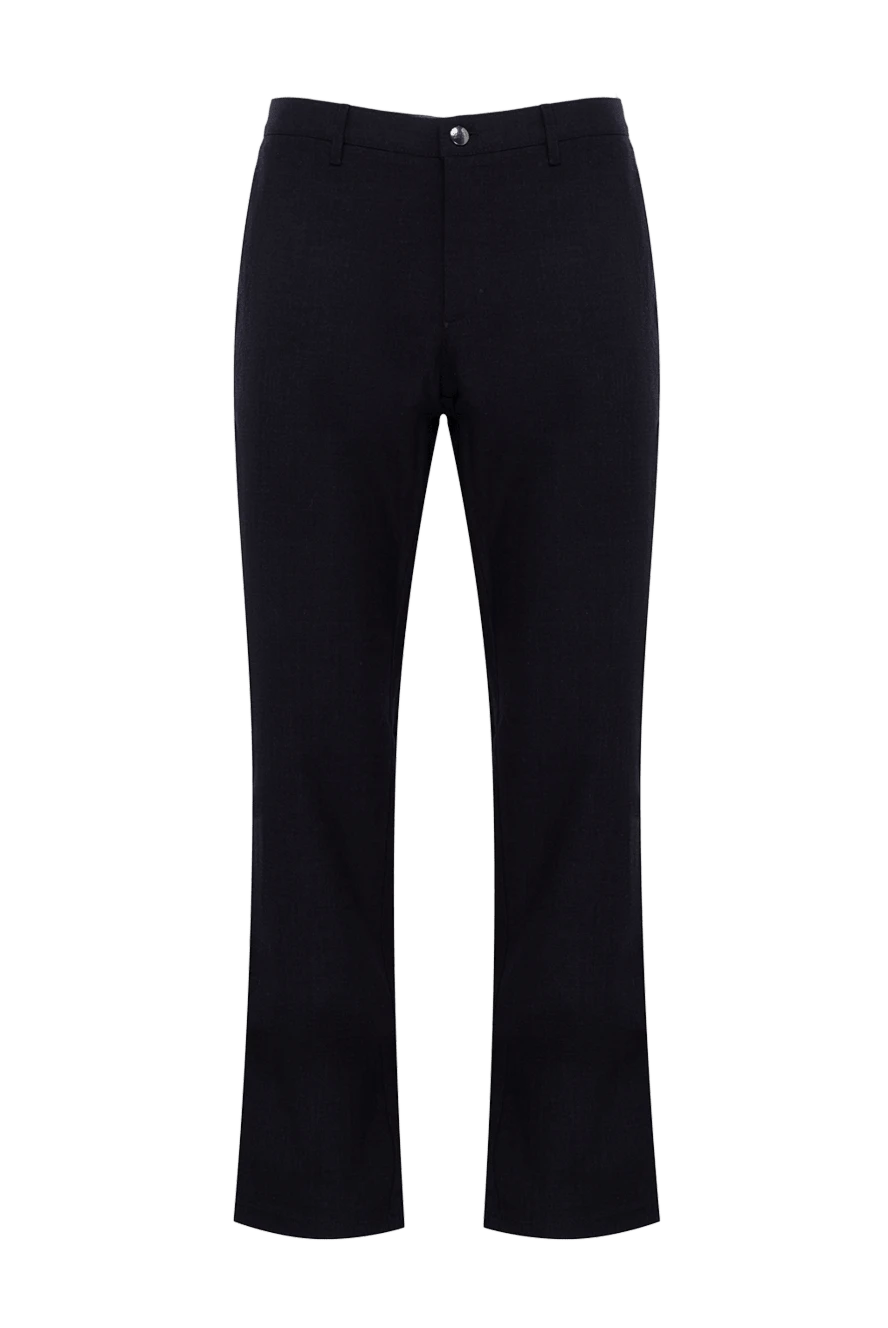 Zilli man men's brown wool and cotton trousers купить с ценами и фото 148315 - photo 1