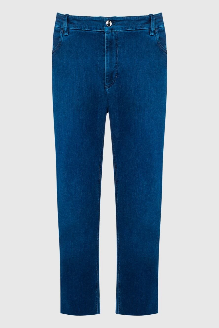 Zilli man blue cotton jeans for men купить с ценами и фото 148316 - photo 1