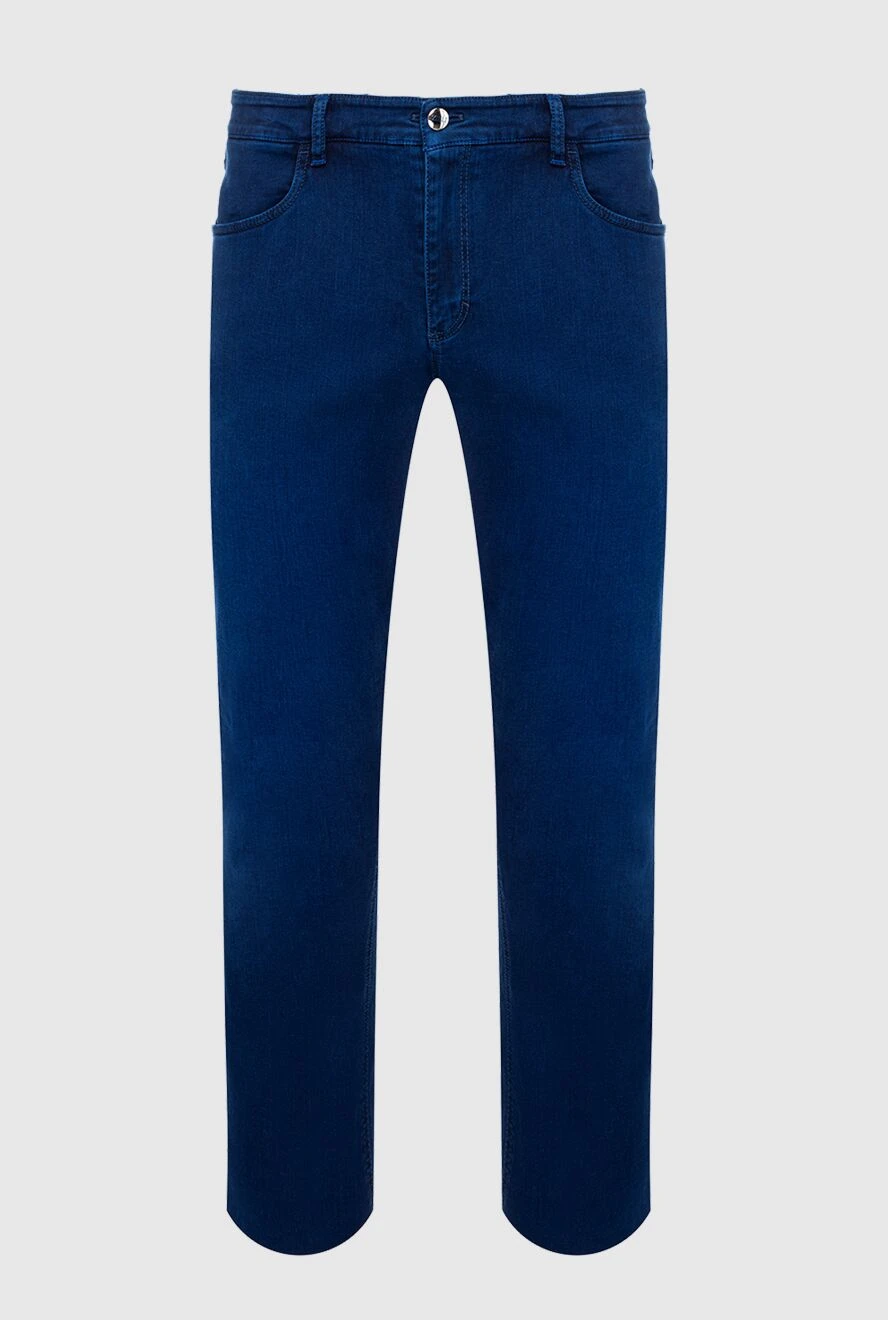 Zilli man blue cotton jeans for men купить с ценами и фото 148319 - photo 1