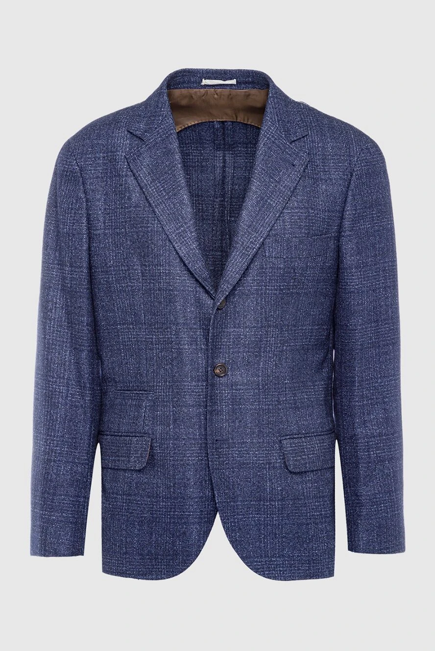 Brunello Cucinelli man jacket blue for men купить с ценами и фото 148439 - photo 1