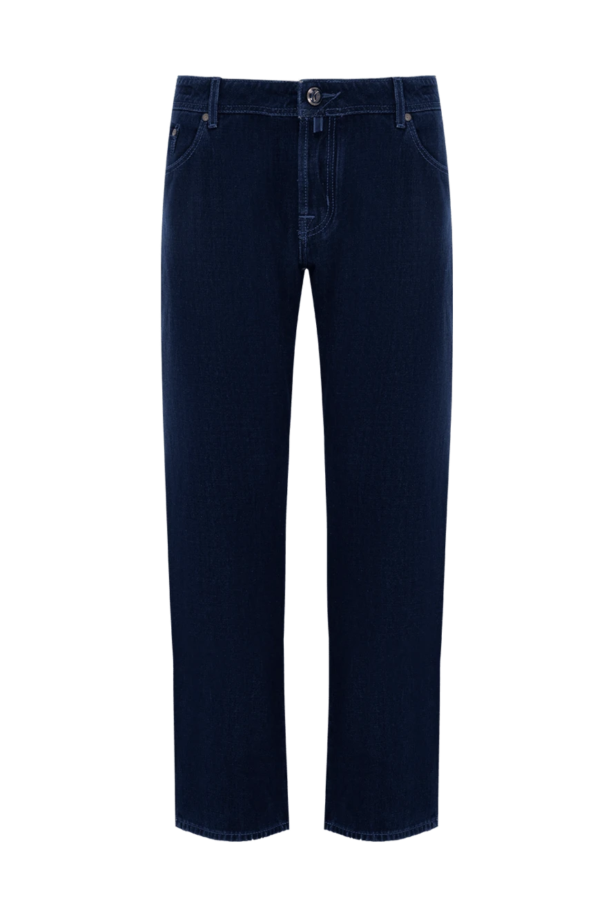 Jacob Cohen man cotton and polyester jeans blue for men купить с ценами и фото 148462 - photo 1