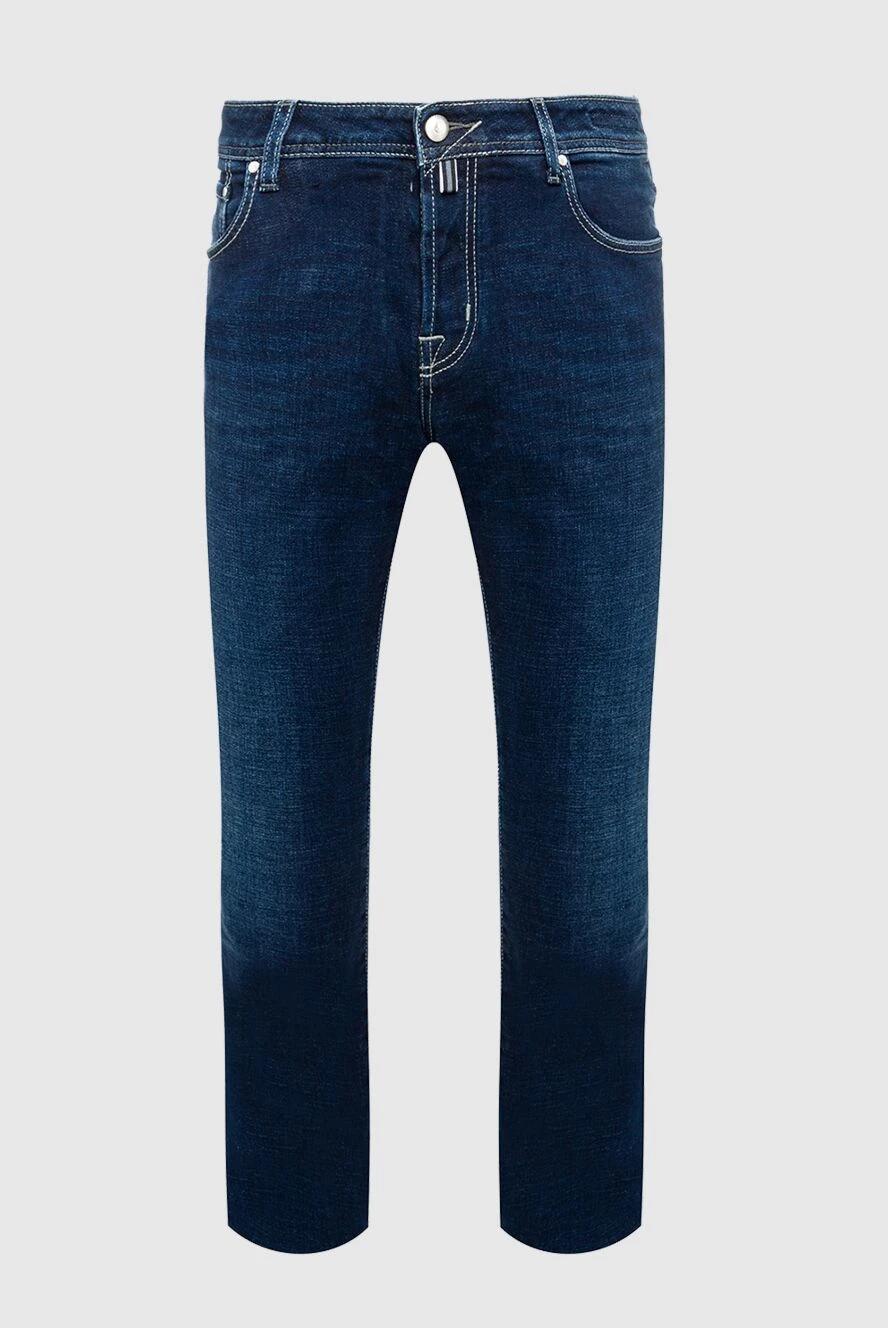 Jacob Cohen man blue cotton jeans for men купить с ценами и фото 148464 - photo 1