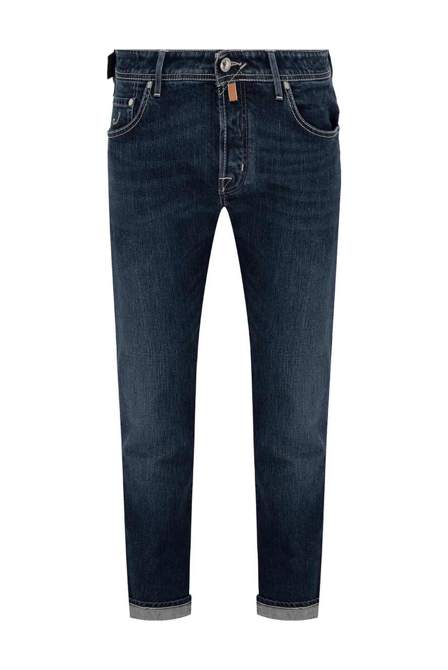 Jacob Cohen man blue cotton jeans for men купить с ценами и фото 148471 - photo 1