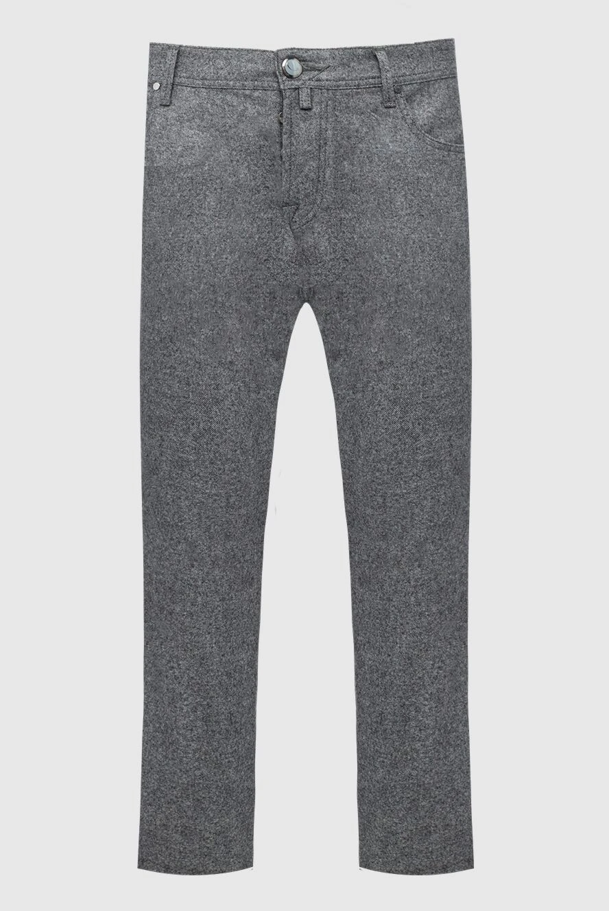 Jacob Cohen man gray trousers for men купить с ценами и фото 148476 - photo 1