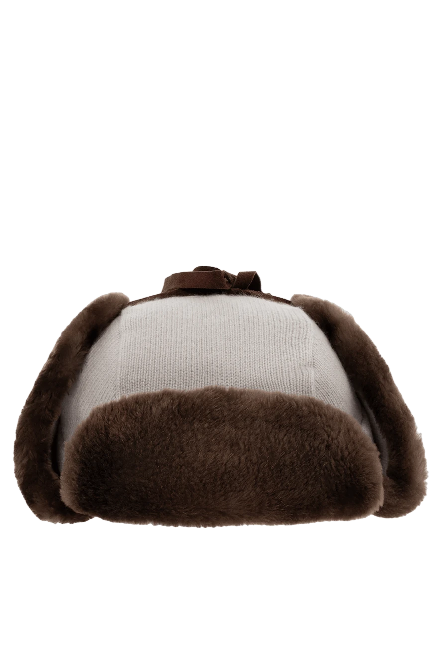 Cesare di Napoli man hat made of wool, cashmere and natural fur beige for men купить с ценами и фото 148505 - photo 1