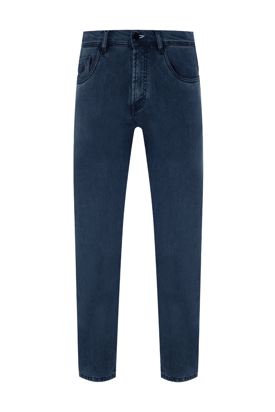 Scissor Scriptor man lyocell and polyester jeans blue for men купить с ценами и фото 148537 - photo 1