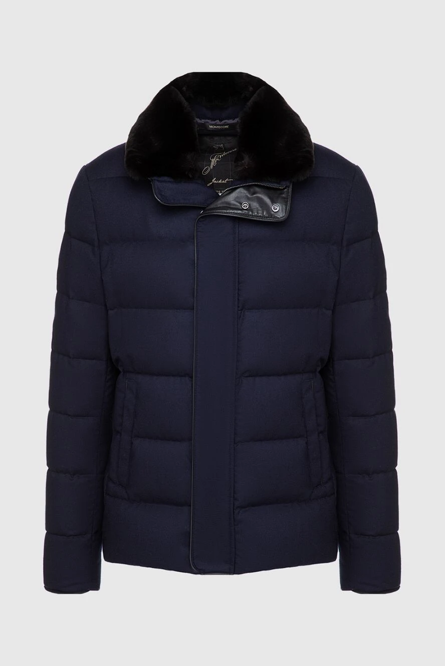 Montecore man down jacket men's wool blue купить с ценами и фото 148599 - photo 1