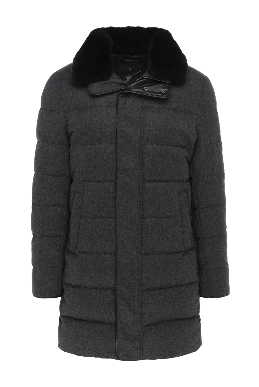 Montecore man down jacket men's gray wool купить с ценами и фото 148601 - photo 1