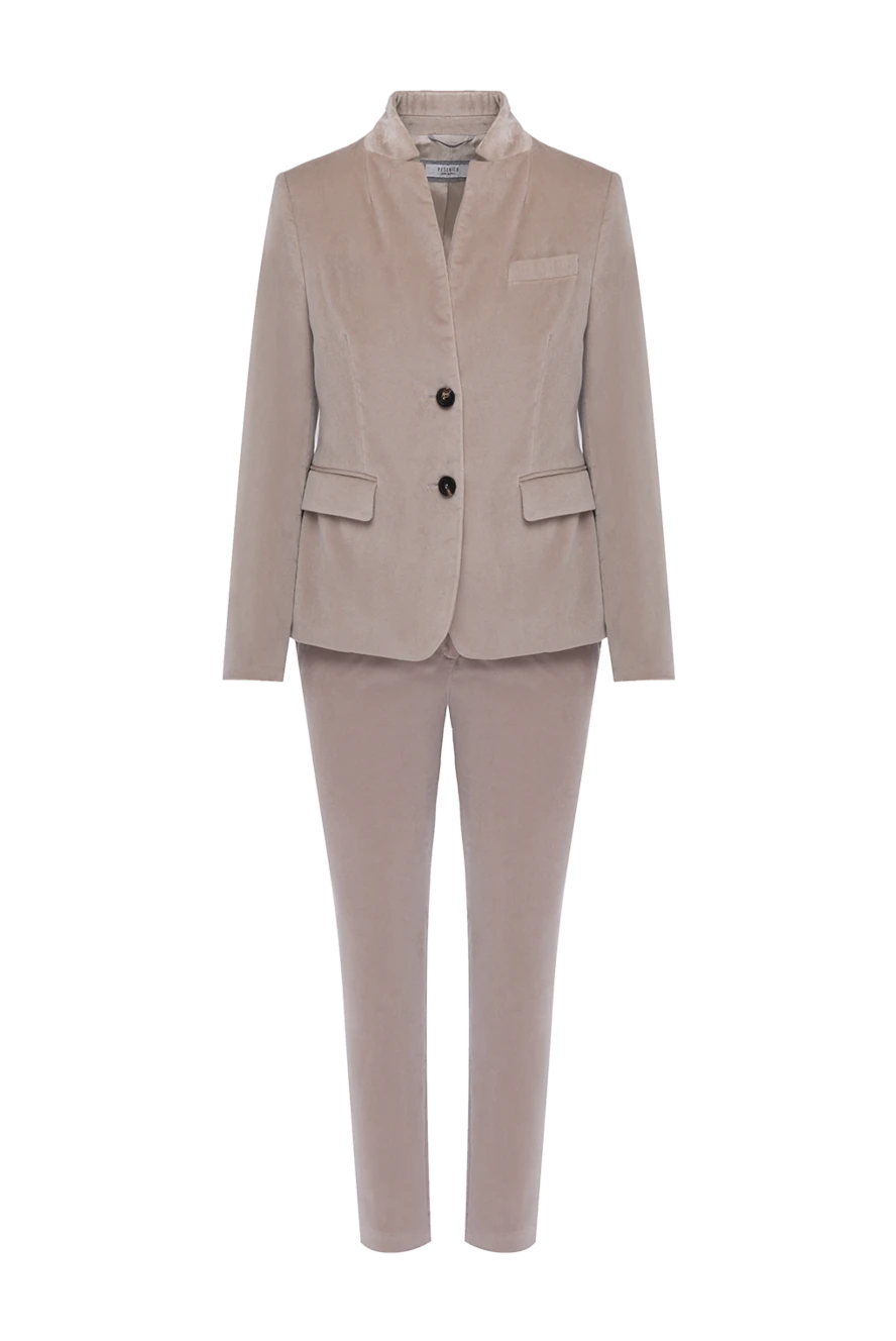 Peserico woman beige women's trouser suit made of cotton and elastane купить с ценами и фото 148617 - photo 1