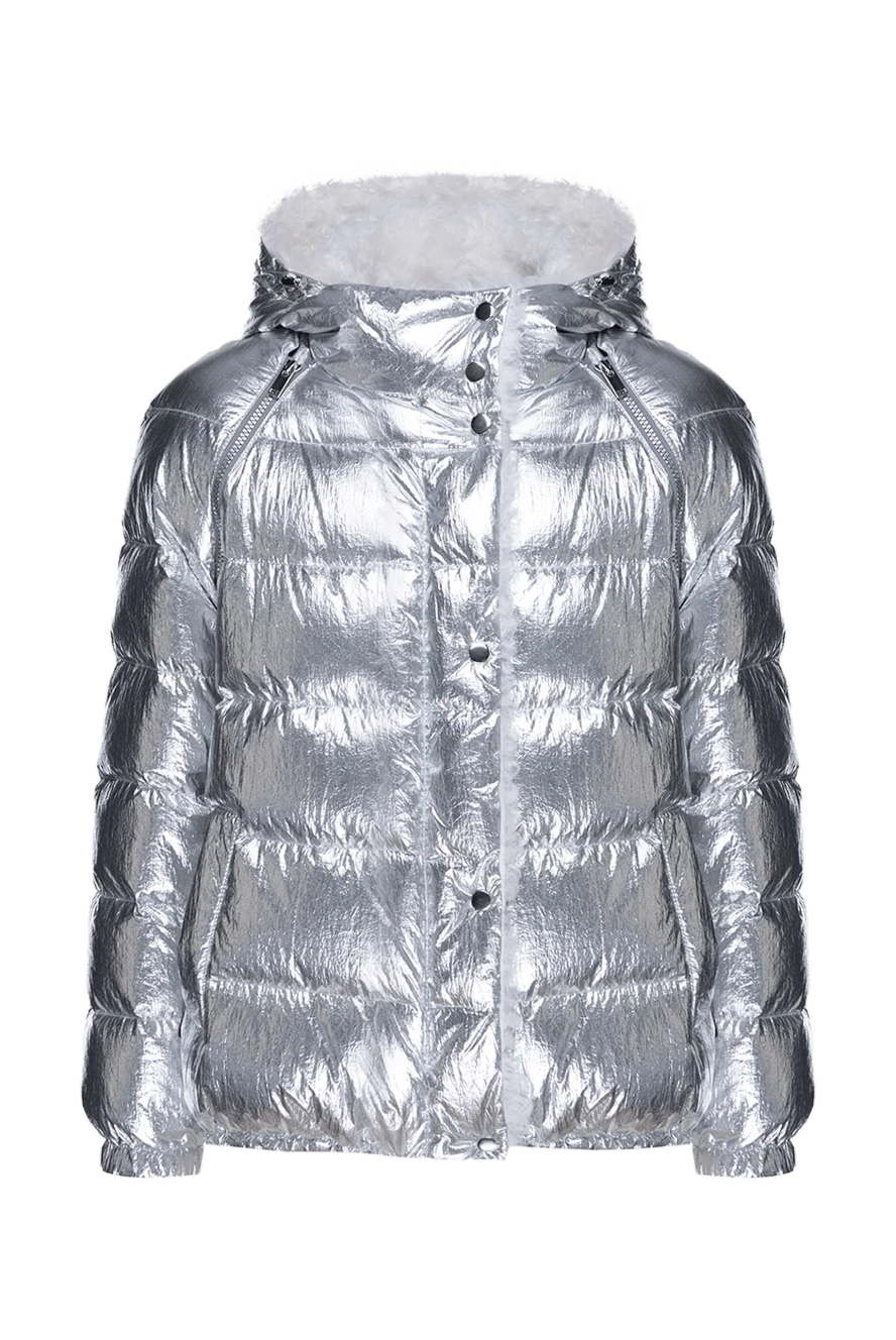 Cesare di Napoli woman women's gray polyester down jacket купить с ценами и фото 148655 - photo 1