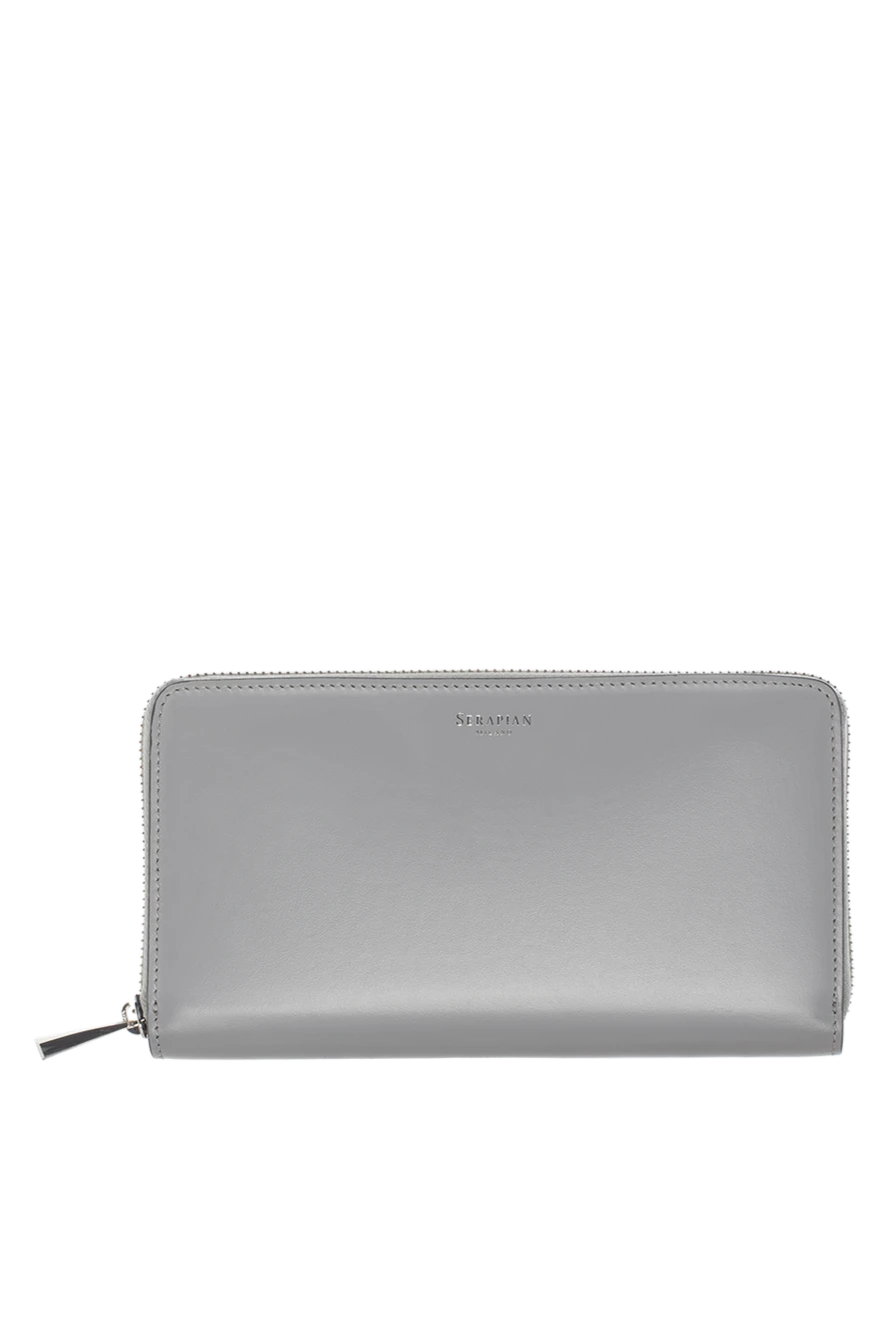 Serapian man men's clutch bag made of genuine leather gray купить с ценами и фото 148670 - photo 1