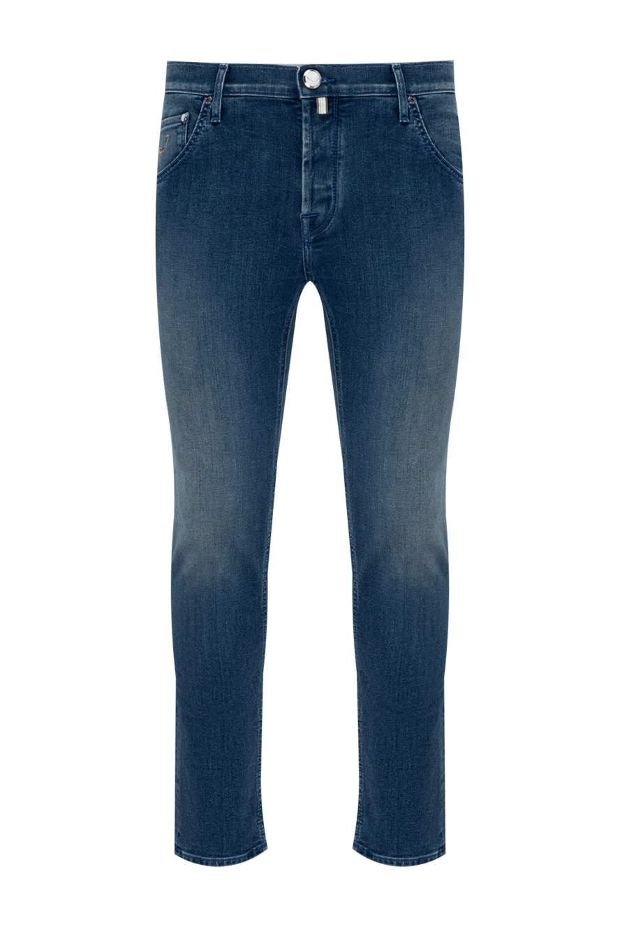 Jacob Cohen man blue cotton jeans for men купить с ценами и фото 148745 - photo 1