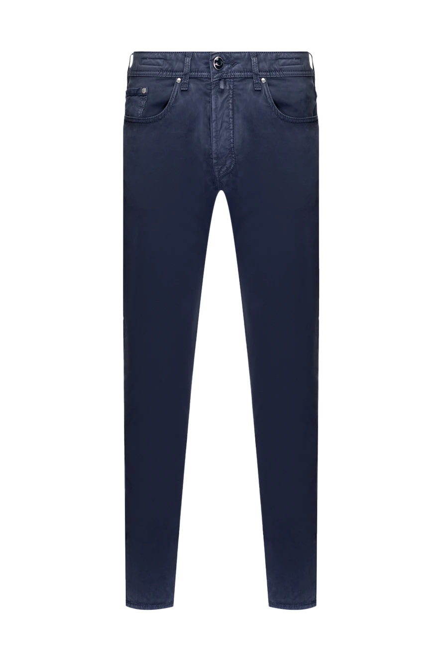 Jacob Cohen man blue cotton jeans for men купить с ценами и фото 148798 - photo 1