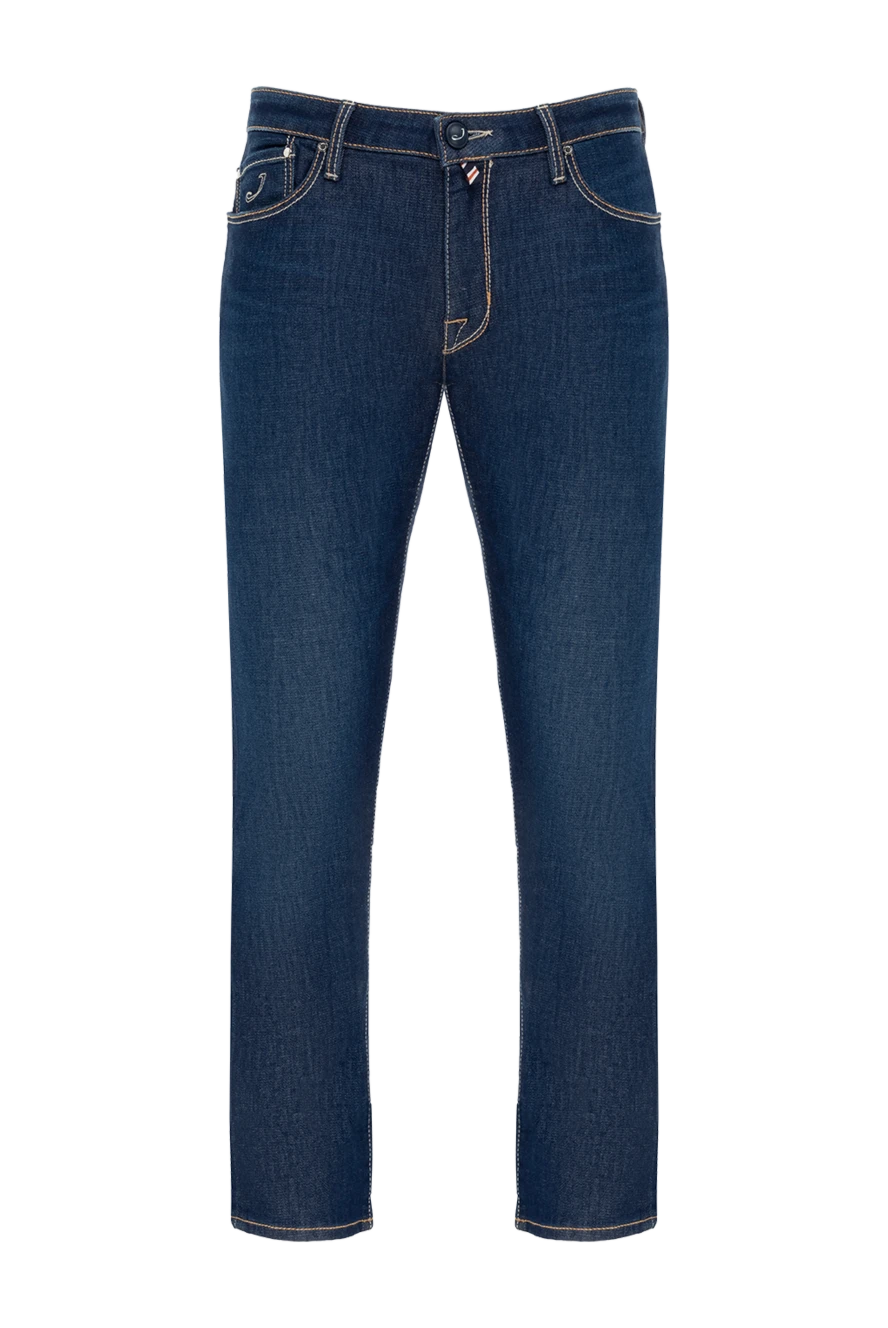 Jacob Cohen man blue cotton jeans for men купить с ценами и фото 148800 - photo 1