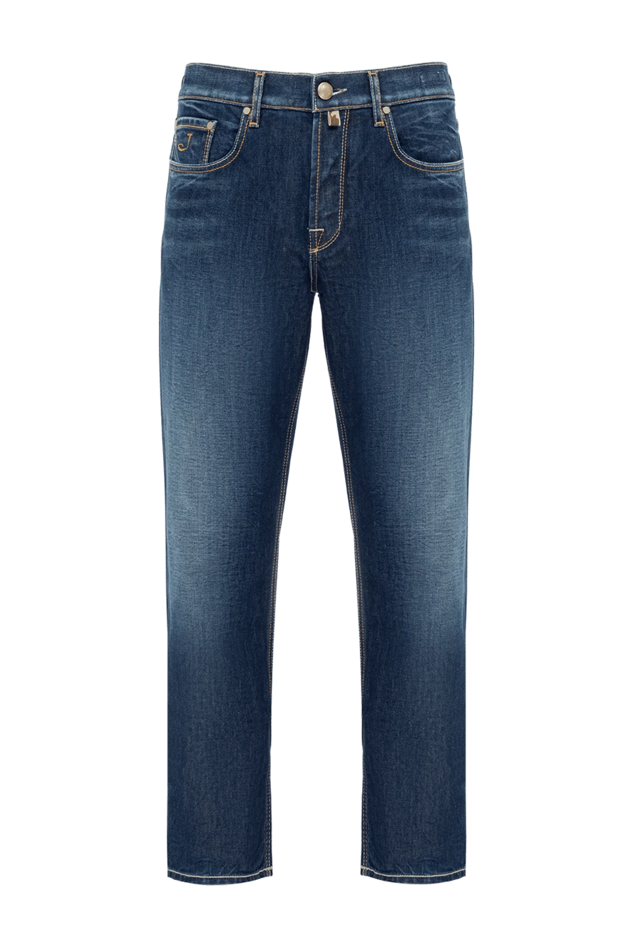 Jacob Cohen man blue cotton jeans for men купить с ценами и фото 148816 - photo 1