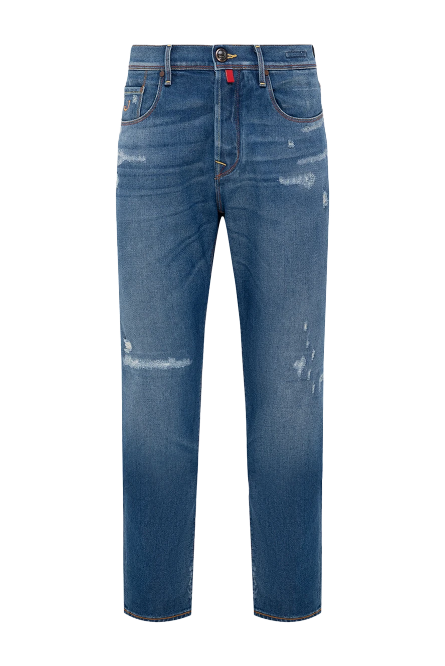 Jacob Cohen man blue cotton jeans for men купить с ценами и фото 148823 - photo 1