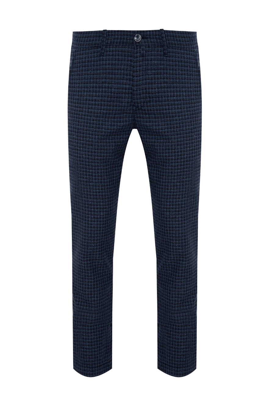 Jacob Cohen man blue wool and silk jeans for men купить с ценами и фото 148845 - photo 1