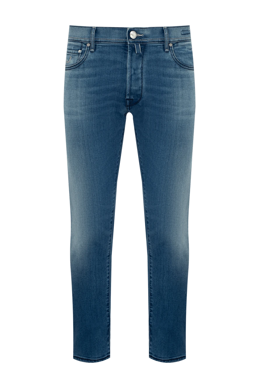 Jacob Cohen man blue cotton jeans for men купить с ценами и фото 148851 - photo 1