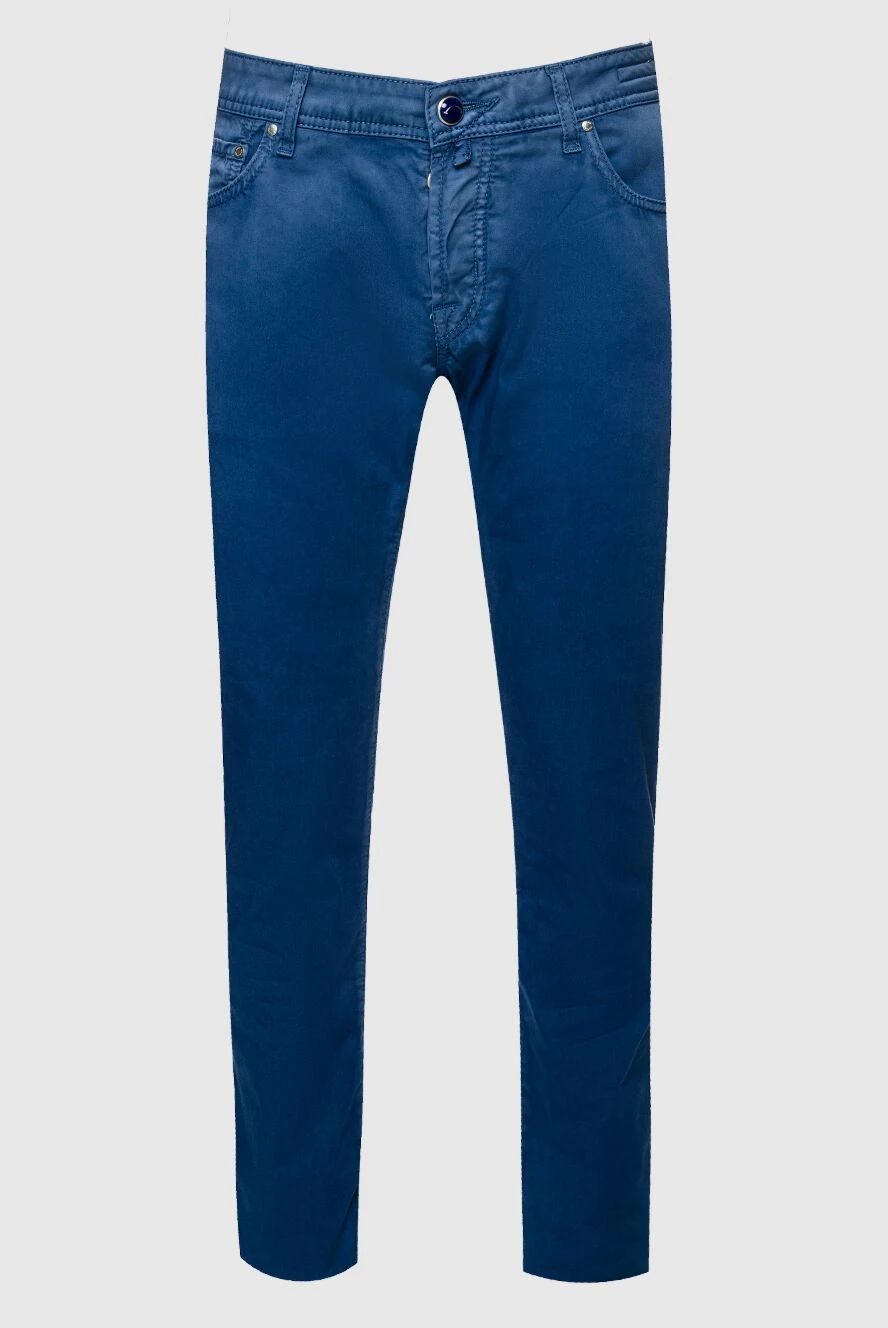 Jacob Cohen man blue cotton jeans for men купить с ценами и фото 148872 - photo 1