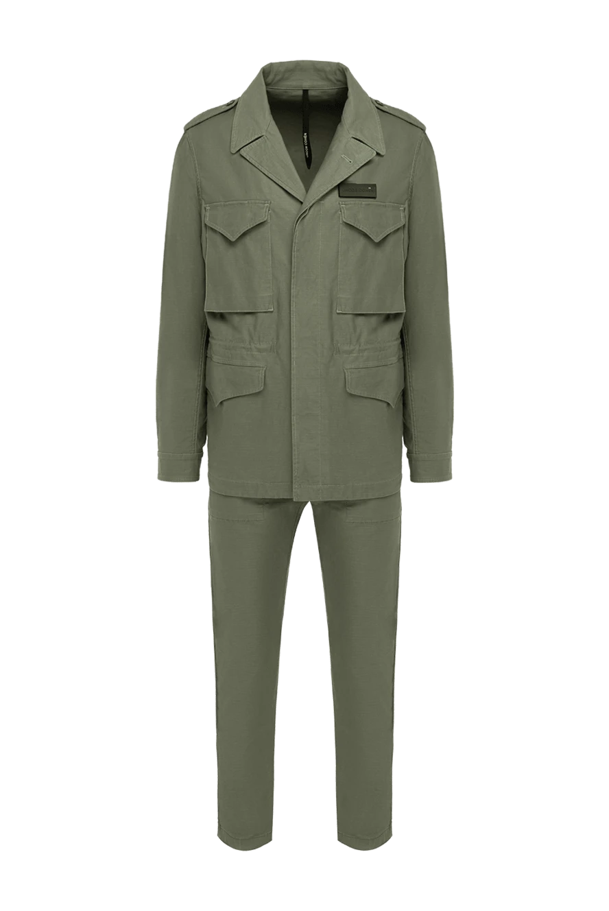 Jacob Cohen man men's suit made of cotton and elastane green купить с ценами и фото 148951 - photo 1