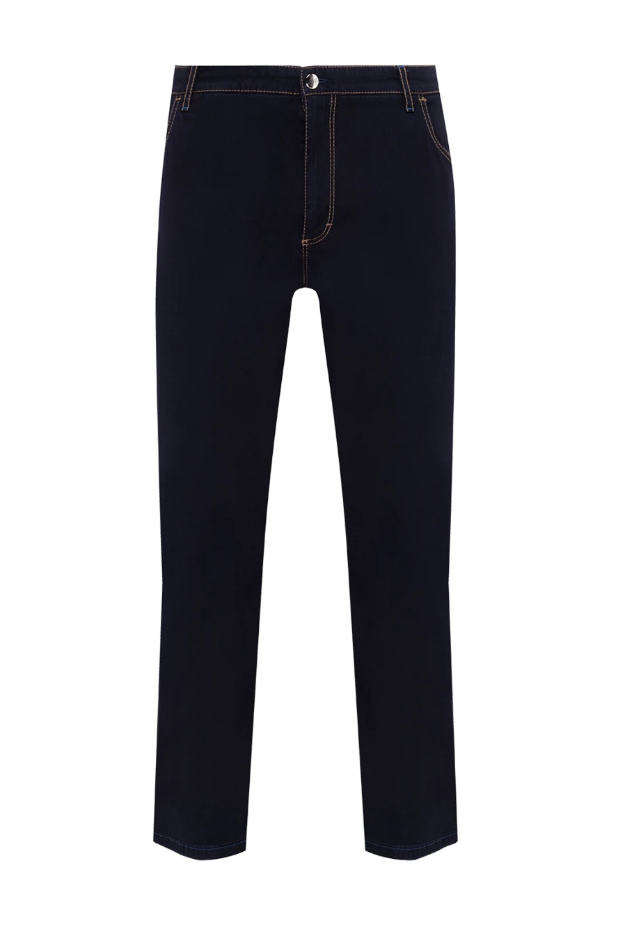 Zilli man blue cotton jeans for men купить с ценами и фото 148972 - photo 1