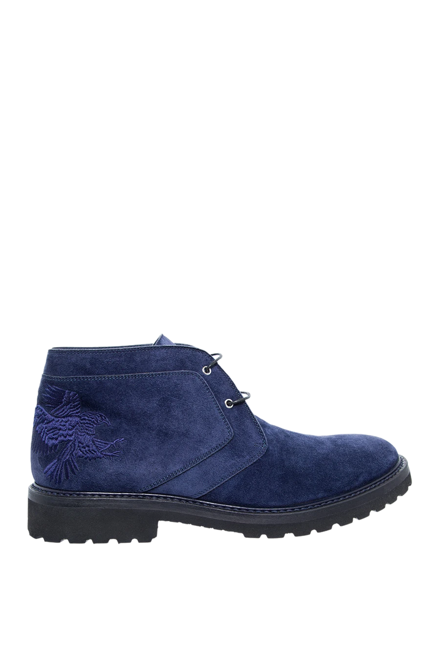 Stefano Ricci көк замша етіктер, қалың табаны бар 149018 - фото 1