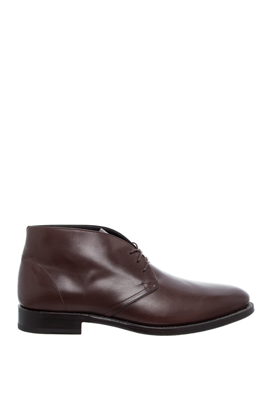 Stefano Ricci мужские ботинки из кожи коричневые 149028 - фото 1