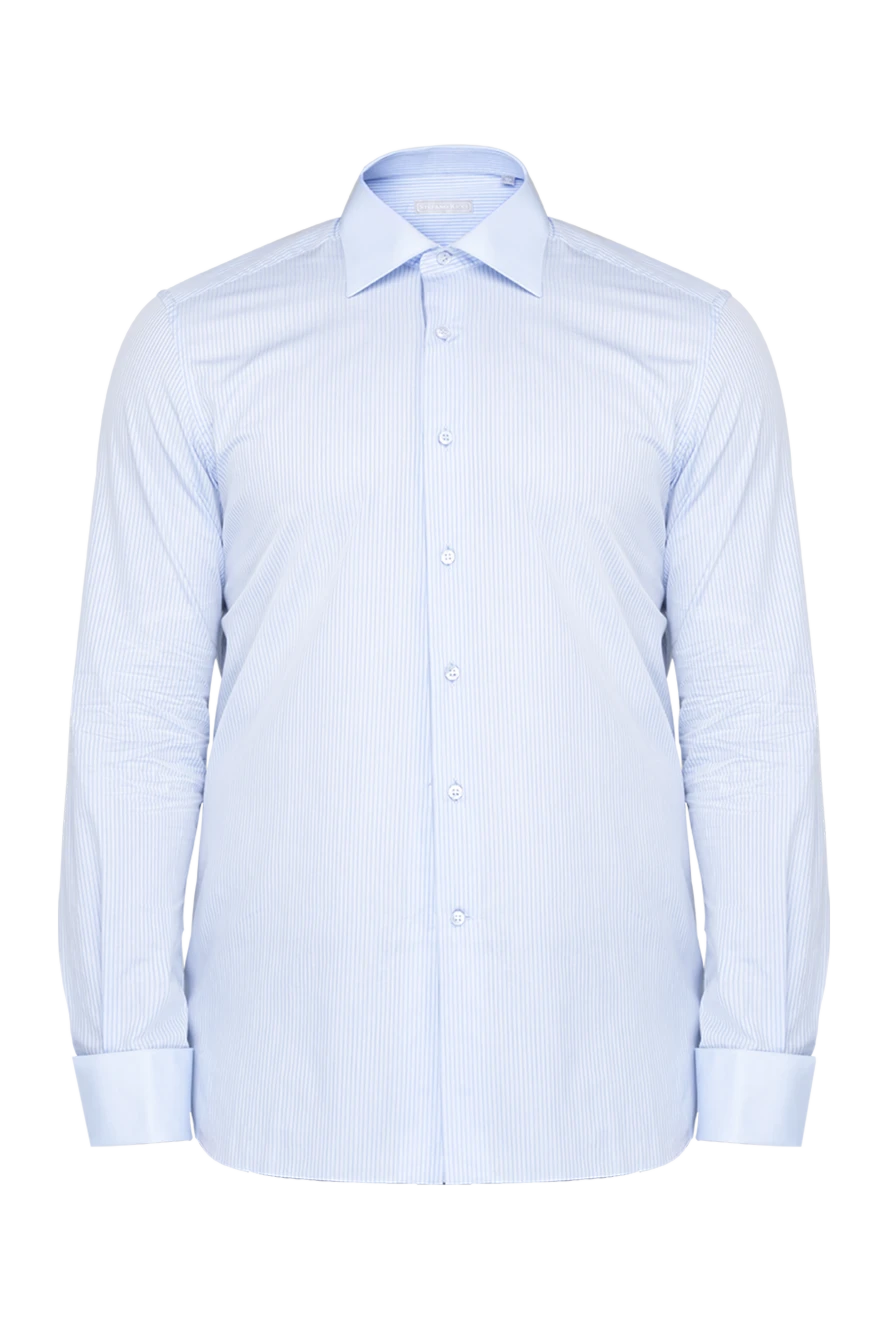 Stefano Ricci blue cotton shirt for men 149103 - photo 1