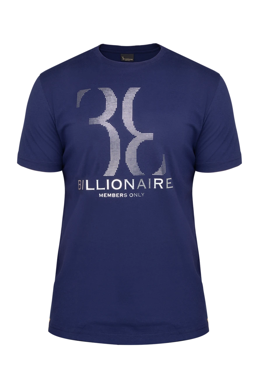 Billionaire man cotton t-shirt blue for men купить с ценами и фото 149172 - photo 1