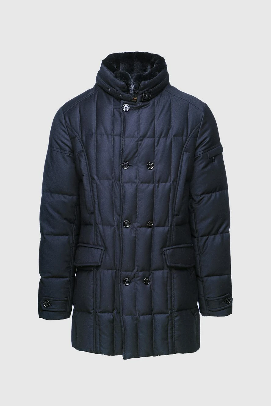 Moorer man men's down jacket made of wool and cashmere black купить с ценами и фото 149214 - photo 1