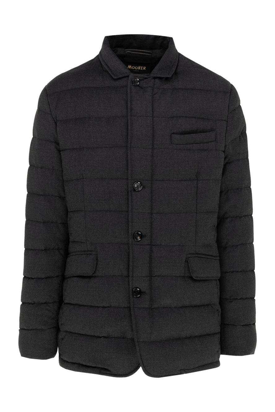 Moorer man men's wool and cashmere down jacket gray купить с ценами и фото 149238 - photo 1