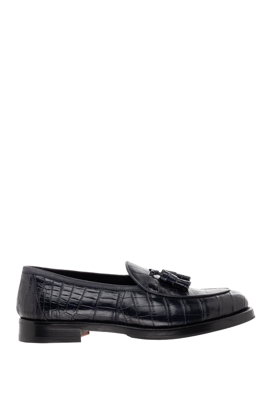 Pellettieri di Parma man black crocodile leather loafers for men купить с ценами и фото 149256 - photo 1