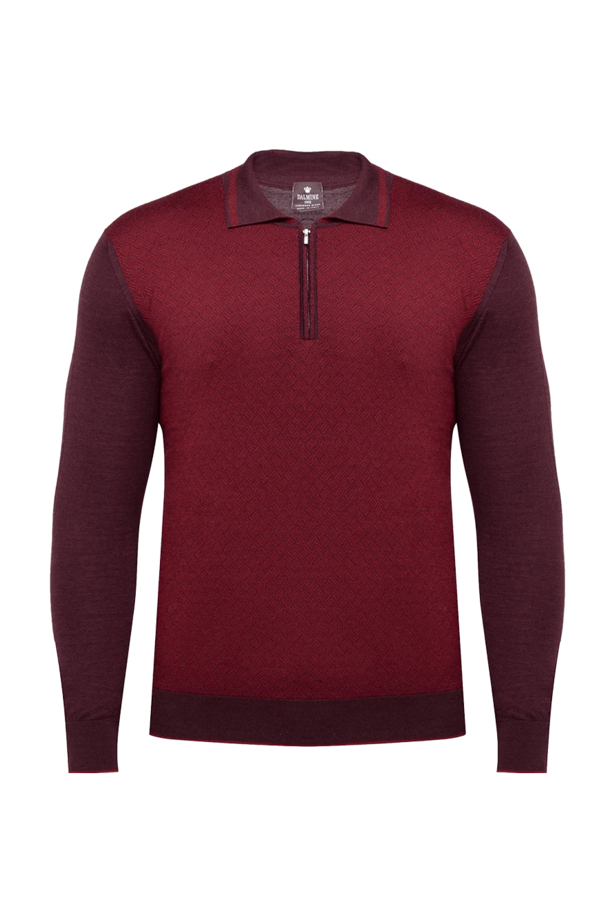 Dalmine man long-sleeve polo in wool, silk and cashmere red for men купить с ценами и фото 149401 - photo 1