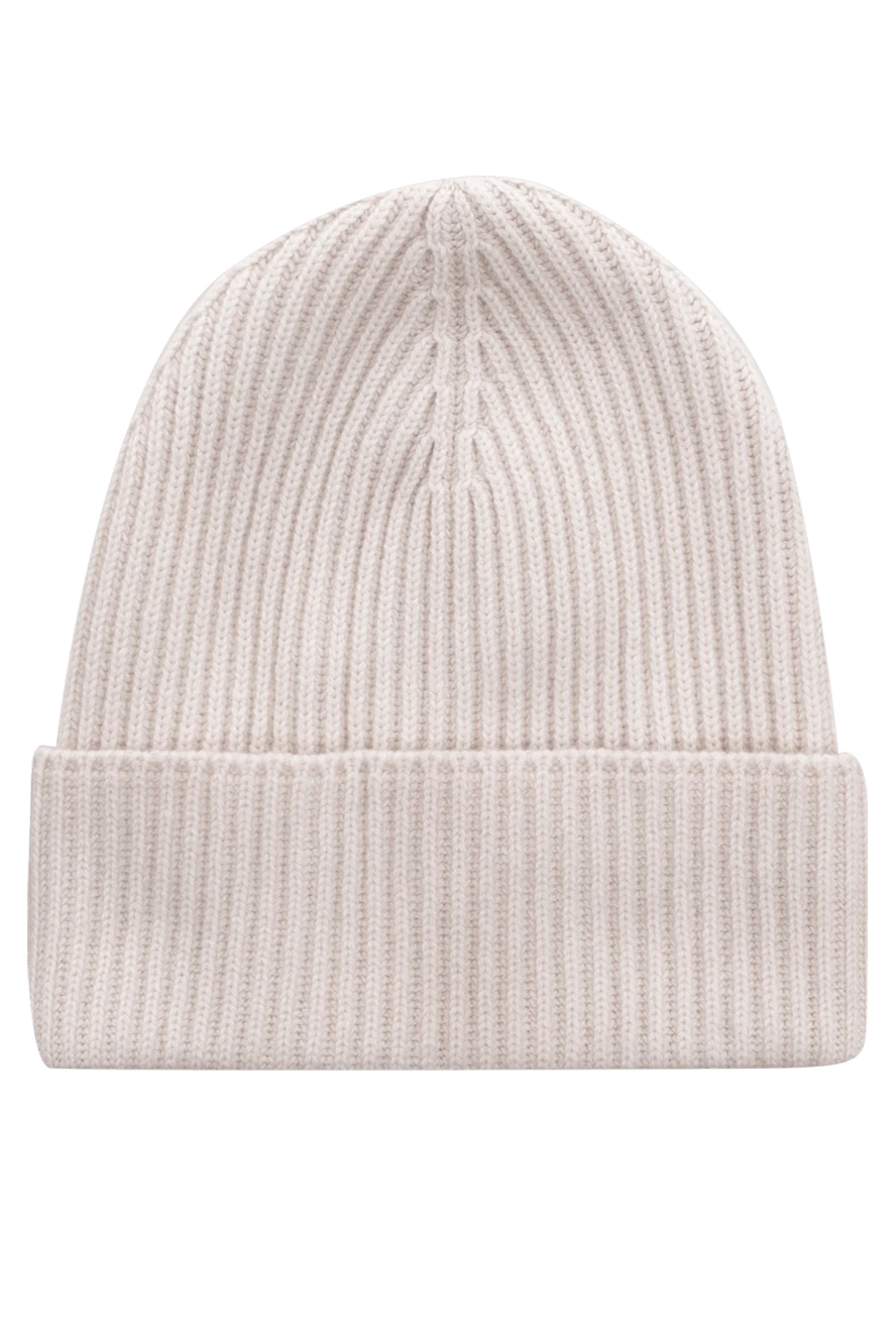 Drumohr man white cashmere hat for men купить с ценами и фото 149417 - photo 1