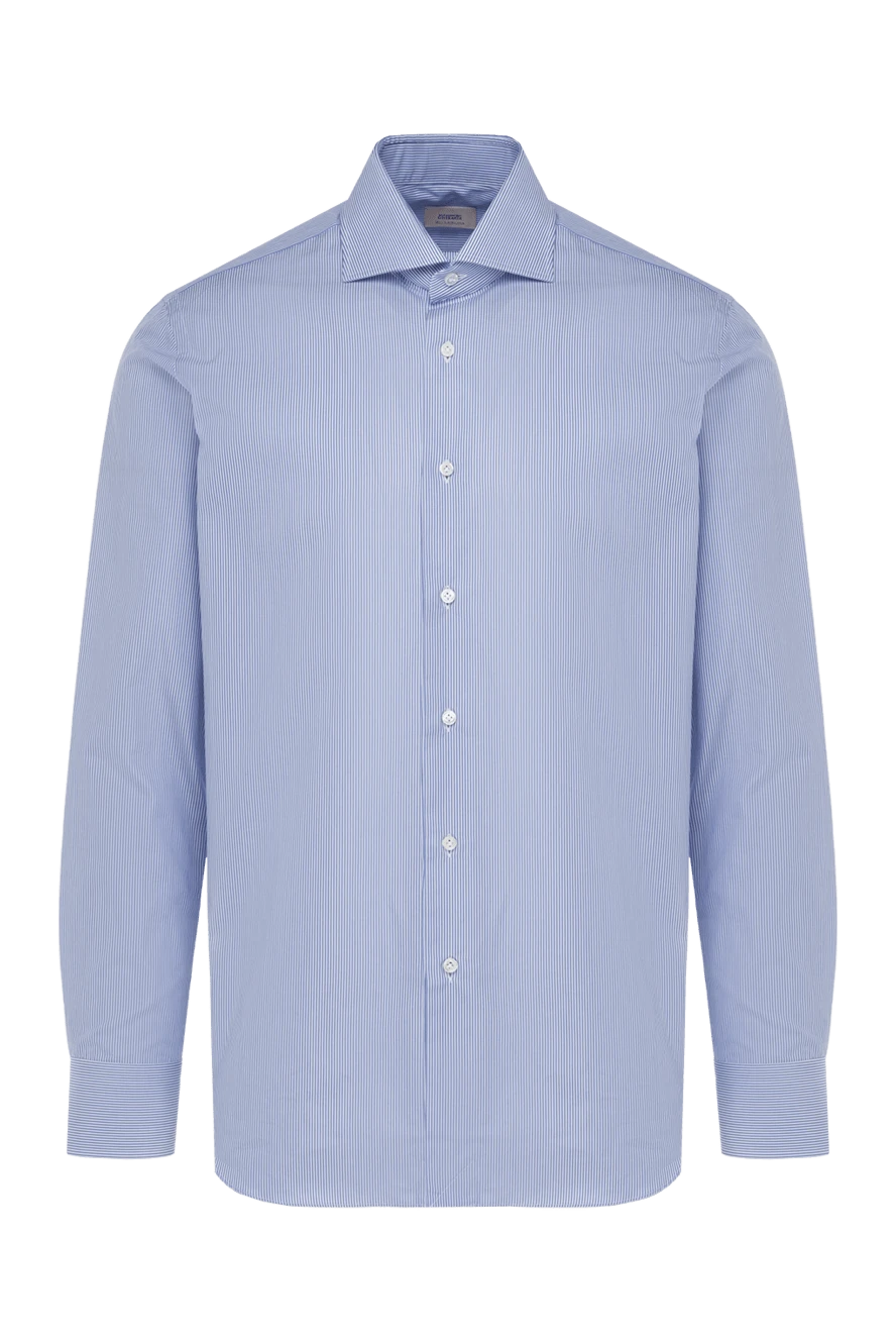 Alessandro Gherardi man blue cotton shirt for men купить с ценами и фото 149450 - photo 1